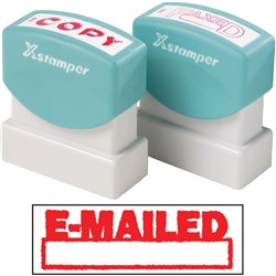 XSTAMPER 1650 EMAILED / DATE SPACE RED
