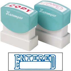 XSTAMPER 1205 ENTERED DATE space BLUE