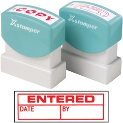 XSTAMPER CX-B ENTERED RED 1534 ENTERED DATE BY