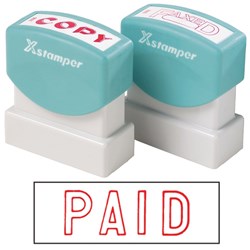 XSTAMPER CX-B PAID RED 1005