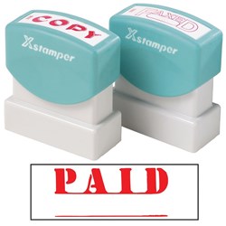 XSTAMP CX-B PAID RED 1357V 1221