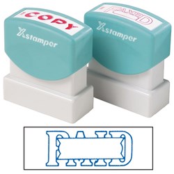 XSTAMPER 1201 PAID/DATE BLUE