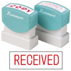 XSTAMP RECEIVED RED 1116