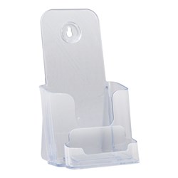 DEFLECTO BROCHURE HOLDERS DL FREE STANDING & WALL MOUNT WITH BUSINESS CARD HOLDER