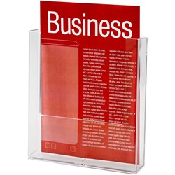 A4 BROCHURE HOLDER WALL MOUNT W230 SINGLE 39610