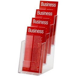 BROCHURE HOLDERS DL 4 TIER FREE STAND / WALL MOUNT 31049 I556 77701
