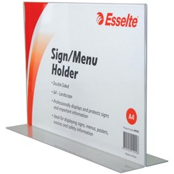 ESSELTE SIGN / MENU HOLDER A4 DOUBLE SIDED LANDSCAPE
