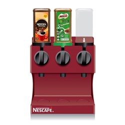 NESTLE BEVERAGE BAR WITH STARTER PACK - 1x NESCAFE, 1X MILO, 1 EMPTY JAR