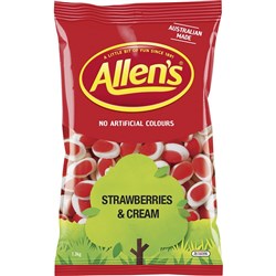 ALLENS CONFECTIONERY Strawberries & Cream 1.3kg