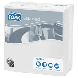 LUNCH SERVIETTES WHITE 2 PLY 310X310MM NAPKIN PK100