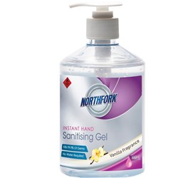 NORTHFORK HAND SANITISING GEL 500ML VANILLA FRAGRANCE Minimum buy quantity 12