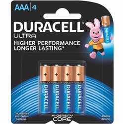 DURACELL ULTRA BATTERY AAA 4/Card