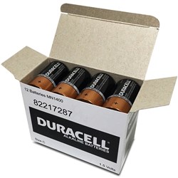 C SINGLE BATTERY PC1400 DURACELL DUR-30005993 SIZE C