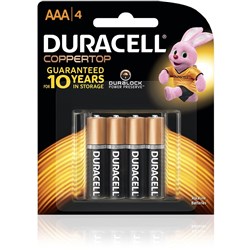 DURACELL AAA BATTERY Pack of 4