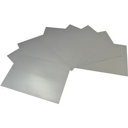 RSBS METALLIC SILVER BOARD 290GSM 510X640MM PACK 20 SHT