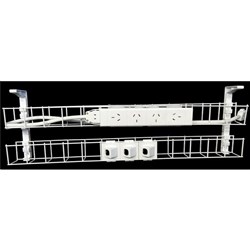RAPID CABLE MANAGEMENT Dual Basket 650mm 4GPO + 3Data 1.5m Interconnecting Lead
