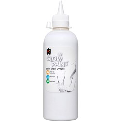 EC UV GLOW PAINT WHITE 500ML