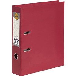MARBIG PE LINEN LEVER ARCH A4 Deep Red