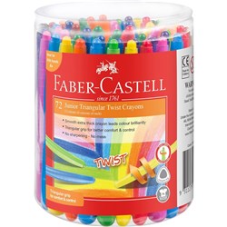 FABER-CASTELL TWIST CRAYONS CLASS PACK JAR OF 72