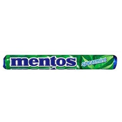 MENTOS LOLLIES SPEARMINT 14 PIECE ROLL 37G