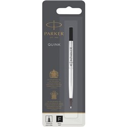 PARKER REFILLS & INK ROLLERBALL FINE BL1 BLACK