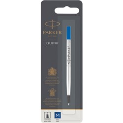 PARKER REFILLS & INK ROLLERBALL MEDIUM BL1 BLUE