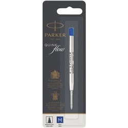 PARKER REFILLS & INK QUINK BALLPOINT MEDIUM BL1 BLUE