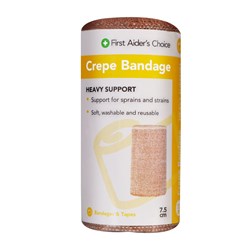 TRAFALGAR H/DUTY CREPE BANDAGE FAC Heavy Crepe Bandage W7.5cm