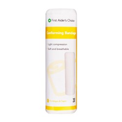 TRAFALGAR CONFORMING BANDAGE FAC 10CM WIDE WHITE