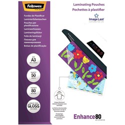 Fellowes® Laminating Pouches A3 80 Micron