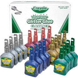CRAYOLA GLITTER GLUE CLASSPACK PACK OF 20