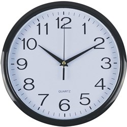 Italplast Wall Clock 43cm - Black Trim