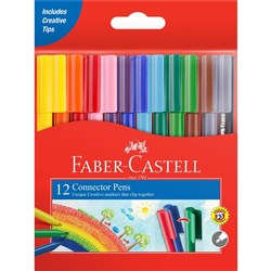 FABER-CASTELL CONNECTOR PENS Assorted PK12