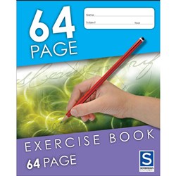 OLYMPIC 225X175MM EXERCISE Book 8mm Ruled 64 Page 140759