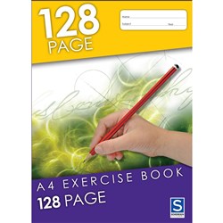 A4 EXERCISE BOOK 8MM RULED 128 PAGE 140751
