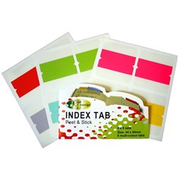 GOLD SOVEREIGN WRITE ON TABS 24 Tabs 44x40mm Multi Coloured Pack of 5