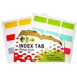 GOLD SOVEREIGN WRITE ON TABS 54 Tabs 22x25mm Multi Coloured Pack of 5