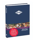 ZIONS TABLE BOOKING DIARY A4 2 PAGE TO A DAY BLUE