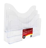 BROCHURE HOLDER DEFLECTO 390201 A4 3 TIER LANDSCAPE