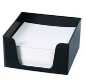 ITALPLAST MEMO CUBE HOLDER BLACK WITH REFILL 