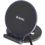 MOKI WIRELESS CHARGER CHARGESTAND 10W BLACK