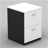 OM FILING CABINET W468 x D510 x H720MM WHITE CHARCOAL