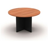 OM ROUND MEETING TABLE D1200 x H720mm Cherry Charcoal
