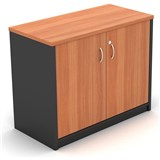 OM STATIONERY CUPBOARD W900 x D450 x H720mm Cherry Charcoal