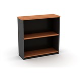 OM BOOKCASE W900 x D320 x H900mm Cherry Charcoal