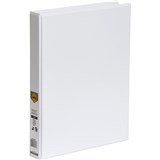MARBIG CLEARVIEW INSERT BINDER A4 3D RING 25MM WHITE