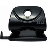 STAT HOLE PUNCH 2 HOLES BLACK LARGE 30 SHEETS