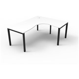 RAPIDLINE DELUXE INFINITY CORNER WORKSTATION PROFILE LEG 15001500MMW WHITEBLACK