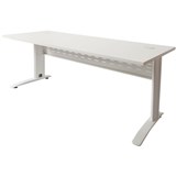 RAPIDLINE RAPID SPAN STRAIGHT DESK 1500W X 700D X 730MMH White Top White Steel Frame