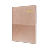 COLLINS VANESSA FINANCIAL YEAR DIARY A4 DAY TO A PAGE ROSE GOLD CHAMPAGNE 1ST JULY  30TH JUNE